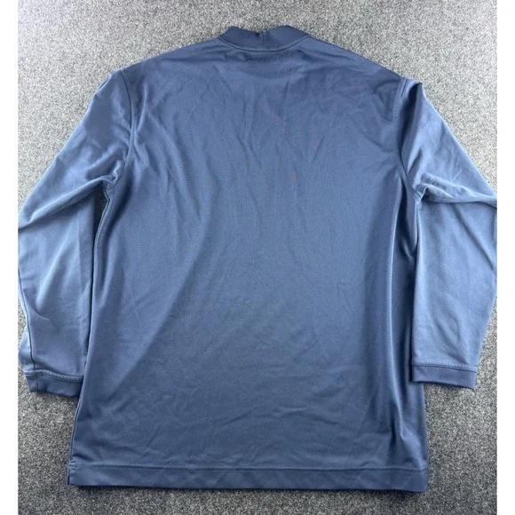 Nike Golf Dri Fit Long Sleeve Mock Neck Shirts XL Blue Black 2 Lot - Picture 12 of 15